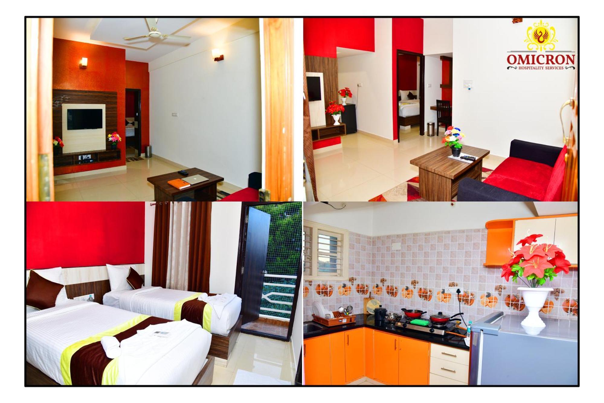 Hotel Omicron 1 BHK Studio room Bangalore Esterno foto