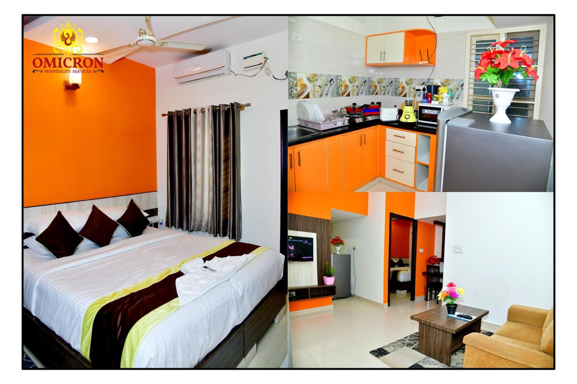 Hotel Omicron 1 BHK Studio room Bangalore Esterno foto