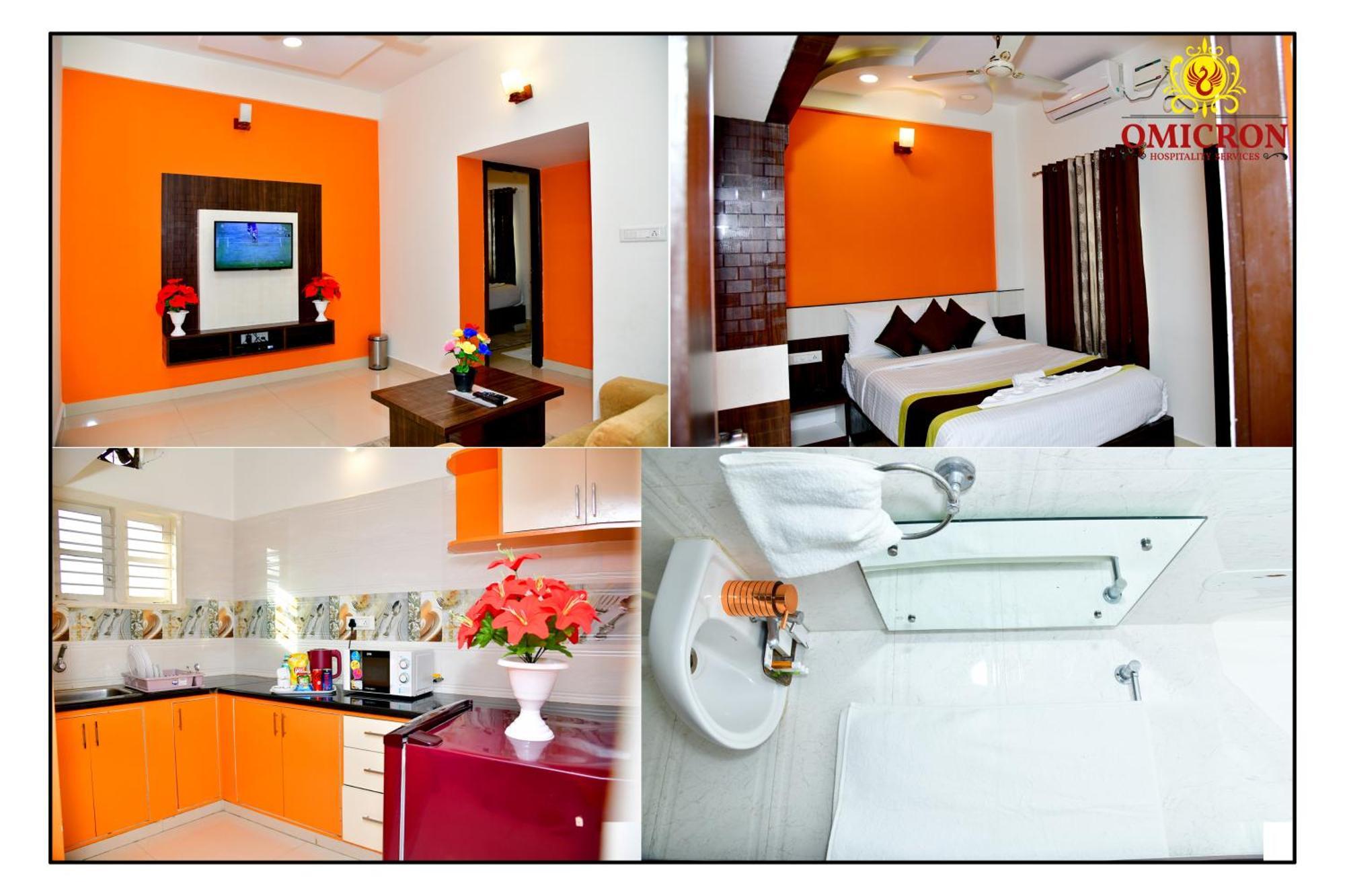 Hotel Omicron 1 BHK Studio room Bangalore Esterno foto